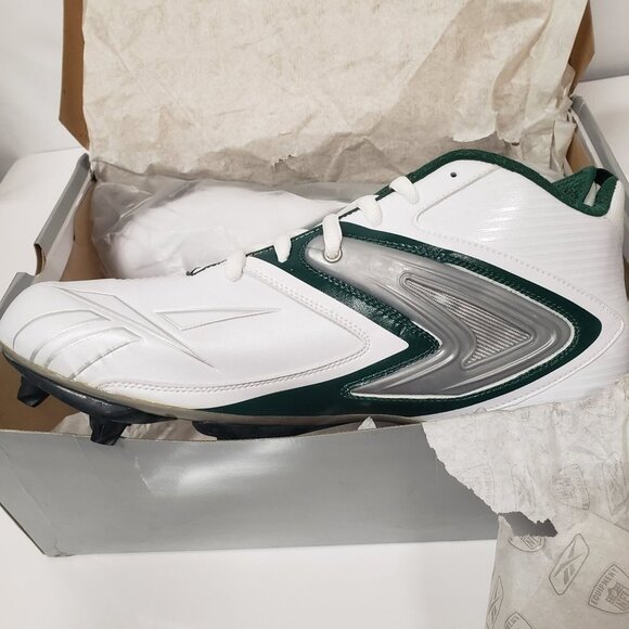 Reebok Equipment NFL Pro‎ Ferocious D3 Football Cleats in White/Green Size 15 main image 4